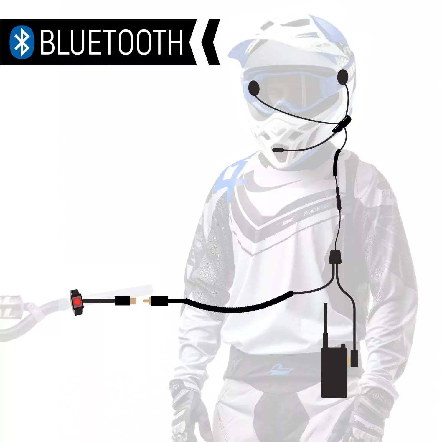 Rugged Radios CONNECT BT2 Bluetooth Moto Kit with GMRS Radio