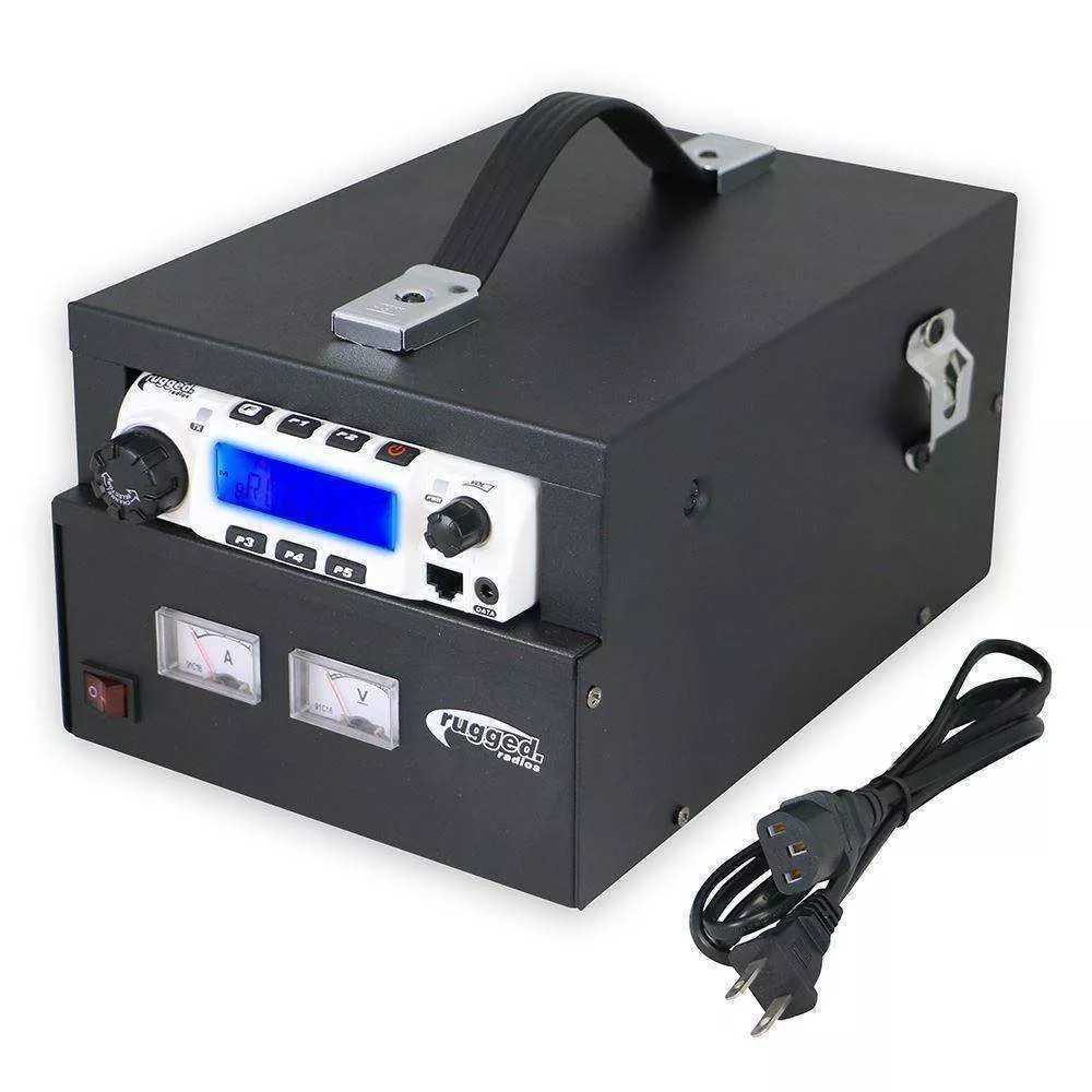 Rugged Radios Desktop Power Supply and Cabinet for M1, RM45, & RM60 Mobile Radios DT-POWER-SUPPLY