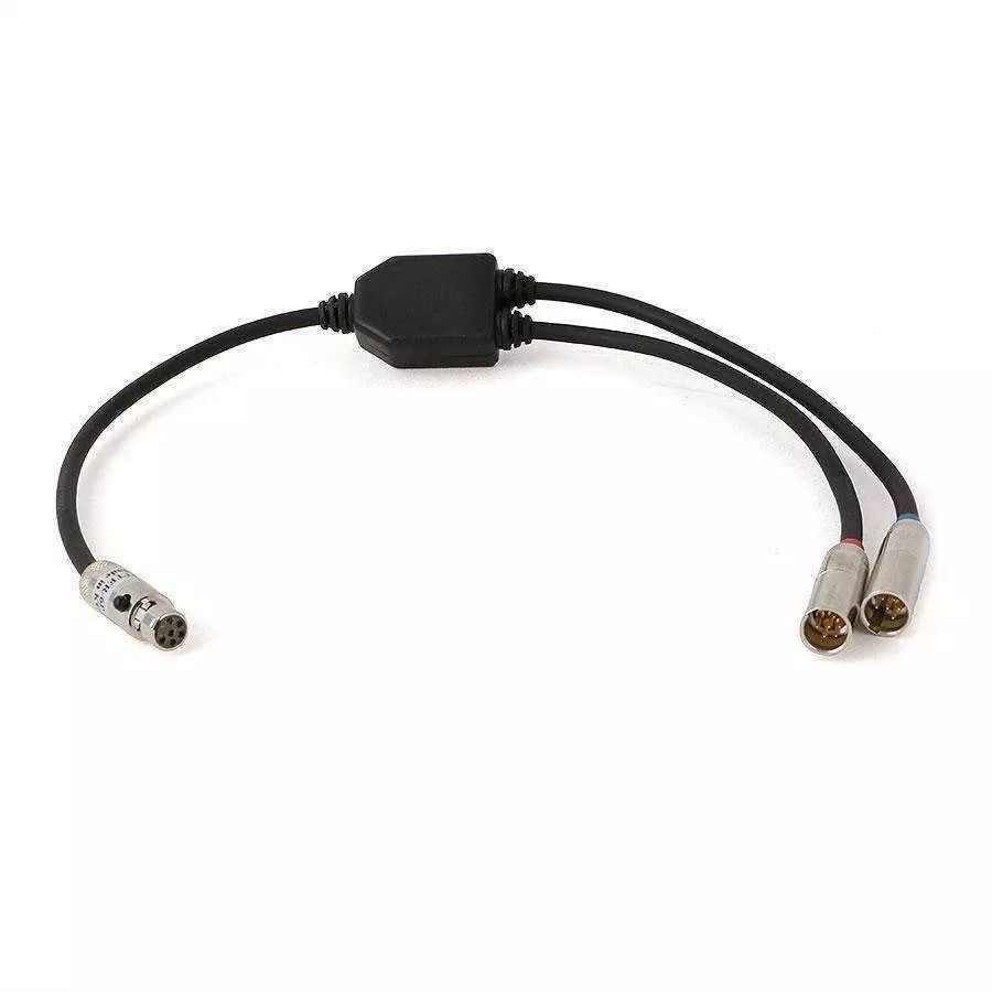 Rugged Radios Dual AUX Port Splitter Cable for Intercoms SPLITTER-6P-2-6P