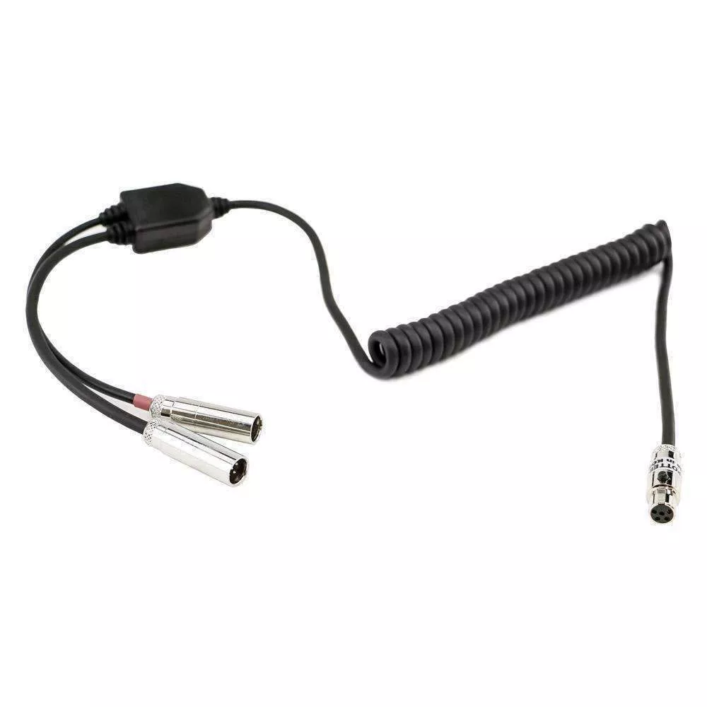 Rugged Radios Dual Radios to Headset Coil Cord Adapter for Crew Chief and Race Control CC-SPOTTER-SPL