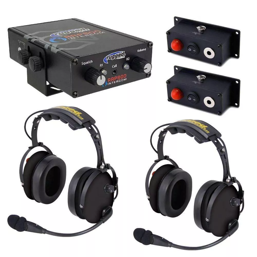 Rugged Radios Fire Safety Industrial Dual Radio Intercom 2 Place Kit with RRP800 800-2P-OTH