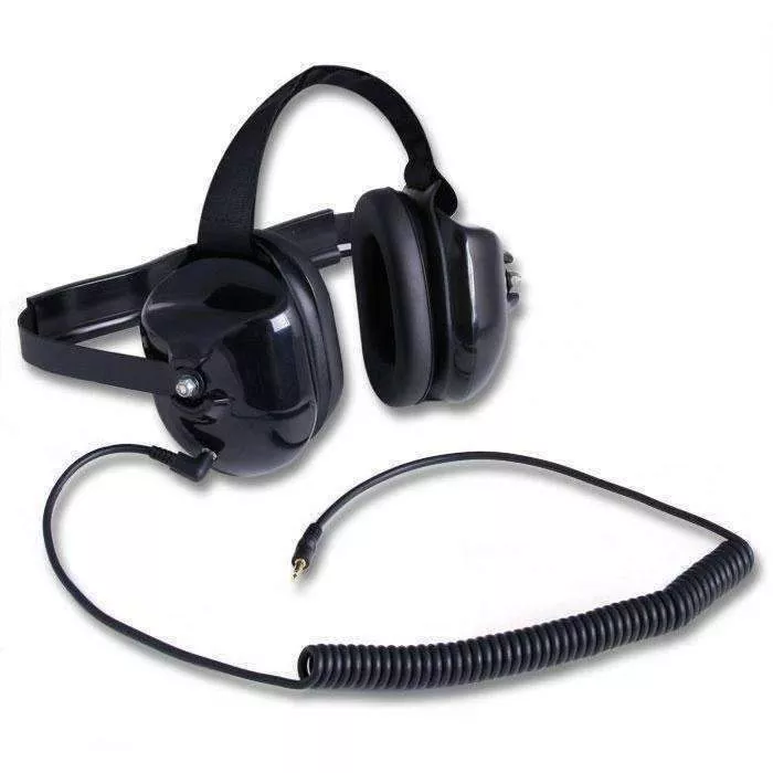Rugged Radios H40 Behind the Head (BTH) Listen Only Headset – Black H40-BLK-2