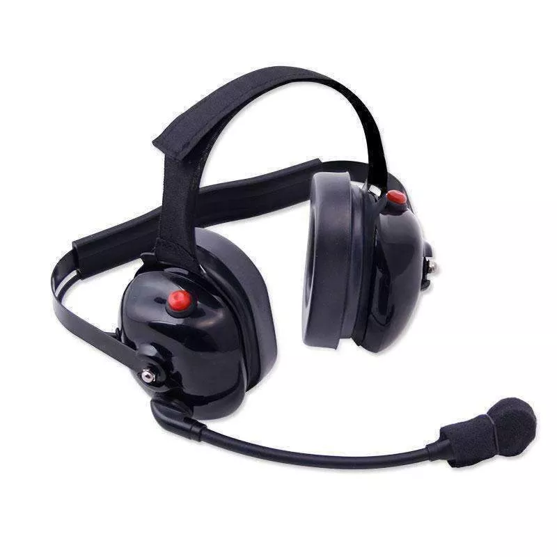 Rugged Radios H60 Dual Radio Behind the Head (BTH) Headset – Black H60-BLK
