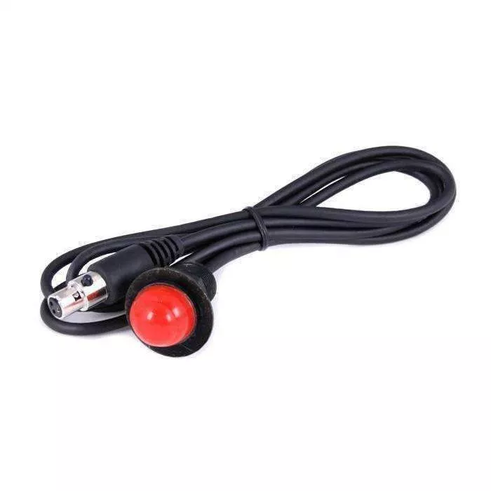 Rugged Radios Hole Mount Push to Talk Cable (PTT) with 48″ Straight Cord for Intercoms PTT-HM-SC