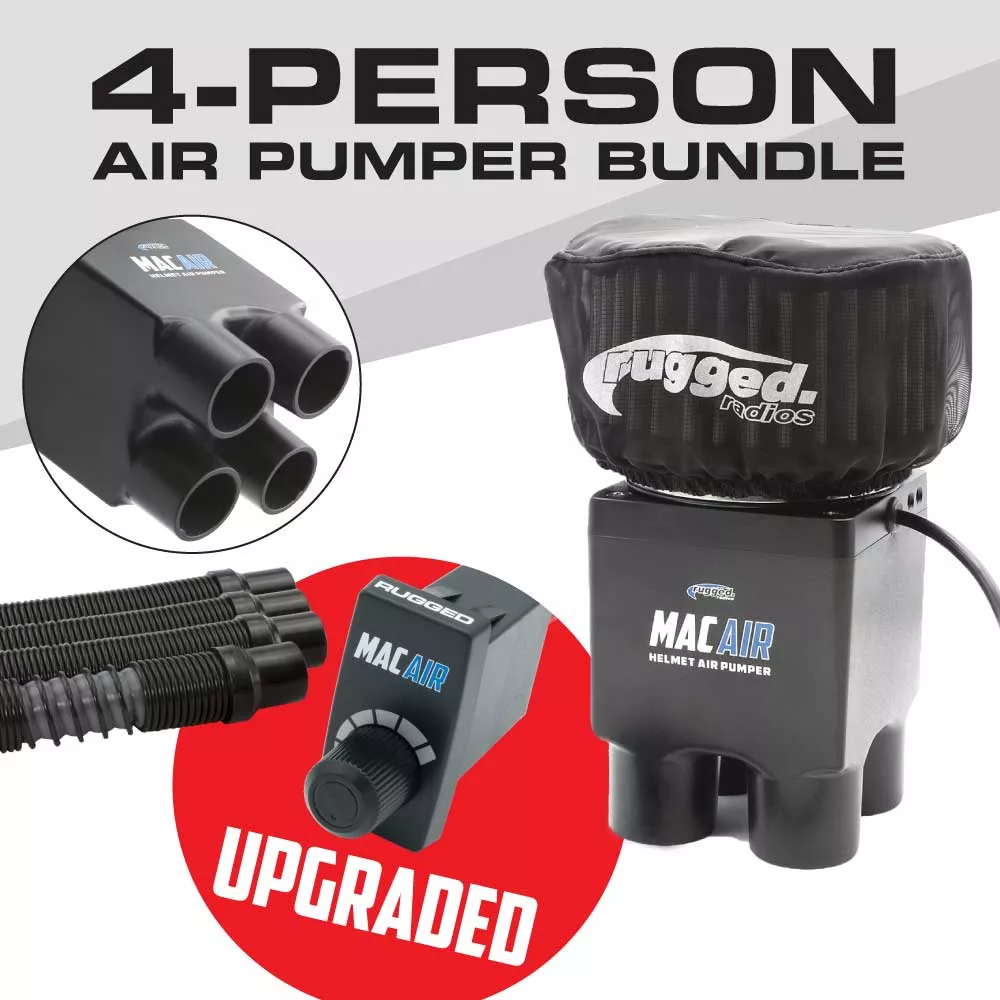 Rugged Radios MAC Air 4-Person Helmet Air Pumper (Bundle) MAC-4P-KIT