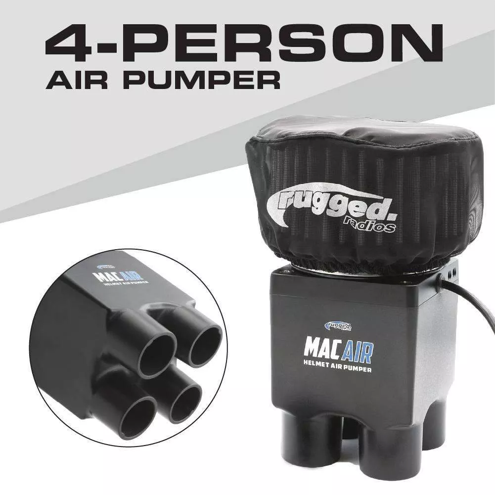 Rugged Radios MAC Air 4-Person Helmet Air Pumper (Pumper Only) MAC-4P
