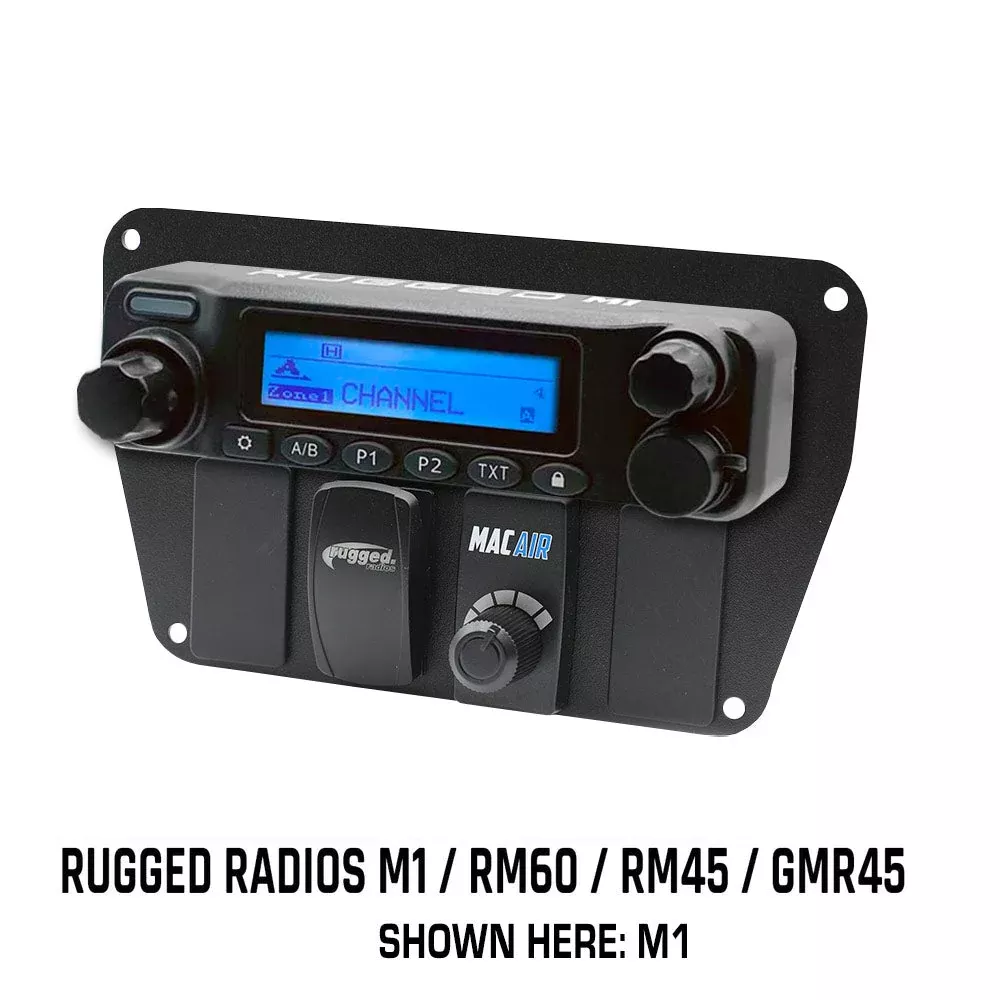 Rugged Radios Multi Mount Insert or Standalone Mount for Rugged Radios M1 - GMR45 - RM60 - RM45 with Rocker Switches MT-DMU-RM-RS