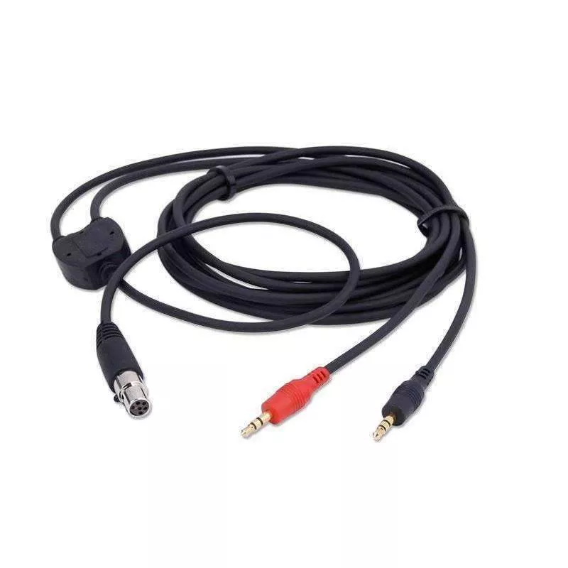 Rugged Radios Music Input and Audio Record Connect Cable for Intercom AUX Port CS-MUSIC-REC