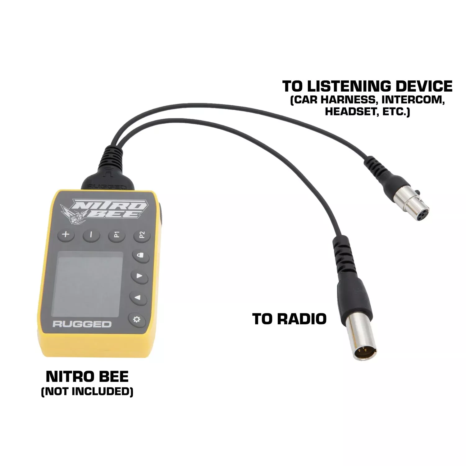 Rugged Radios Nitro Bee Xtreme to 5-pin Car Harness or Headset – Adapter CS-NITRO-ADPT-2