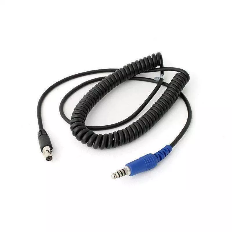 Rugged Radios OFFROAD Headset Coil Cord Adaptor Cable to Intercom CC-OFF