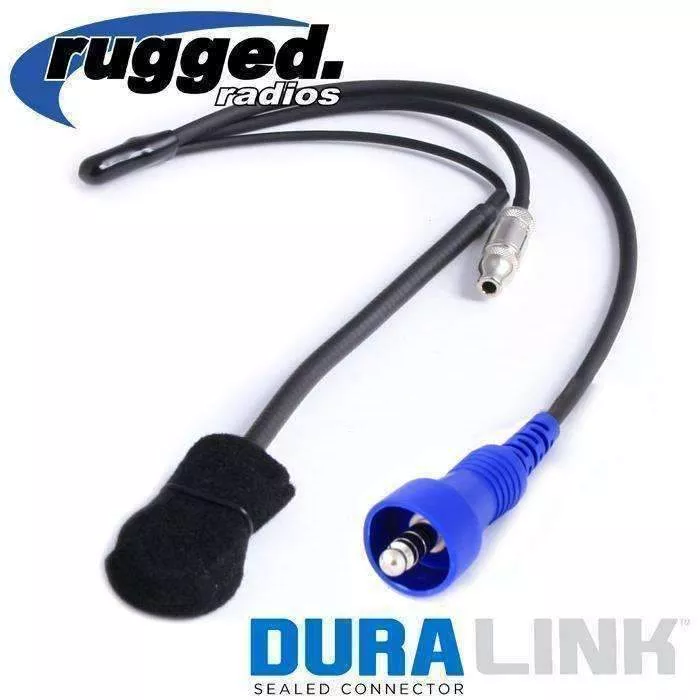 Rugged Radios OFFROAD Wired Helmet Kit with Headphone speaker jack and M102 Military Mic HK-OF