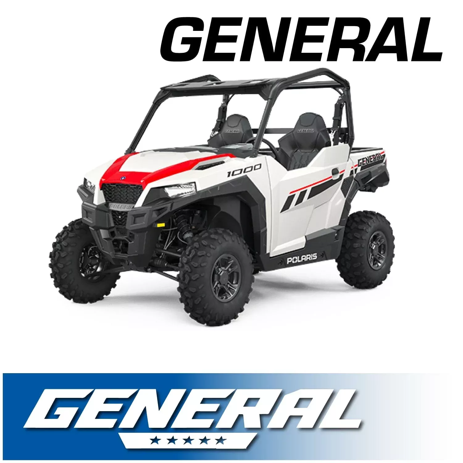 Rugged Radios Polaris General Complete Communication Kit with Bluetooth Intercom and 2-Way Radio
