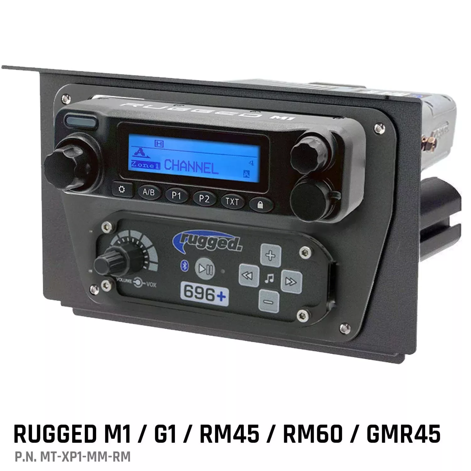 Rugged Radios Polaris XP1 Mount Kit for M1 / G1 / RM60 / GMR45 Radio and Rugged Intercom