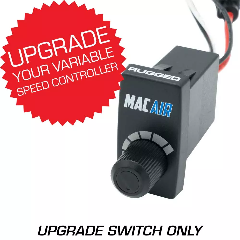 Rugged Radios Rocker Switch Variable Speed Controller (VSC) for MAC Helmet Air Pumper - Complete Switch & Wiring Harness MAC-VSC-RS