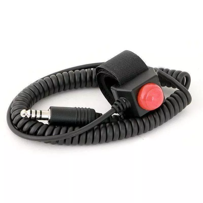 Rugged Radios Velcro Mount Steering Wheel Push to Talk (PTT) with Quick Disconnect for Intercoms PTT-VM2-QD