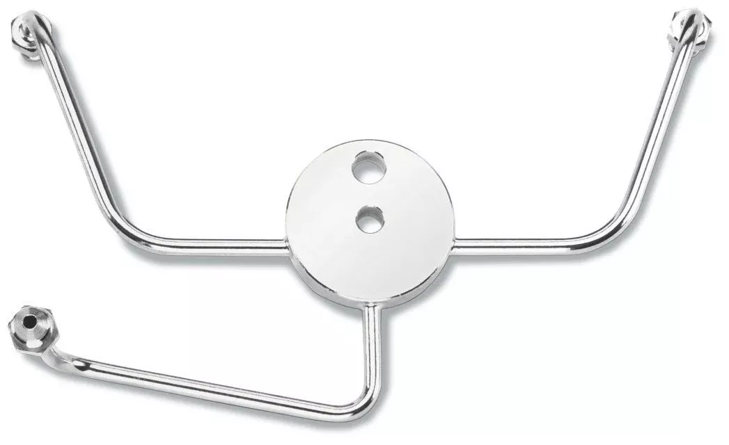 Russell Chrome Frnt Wide Glide Male Jnction Blck