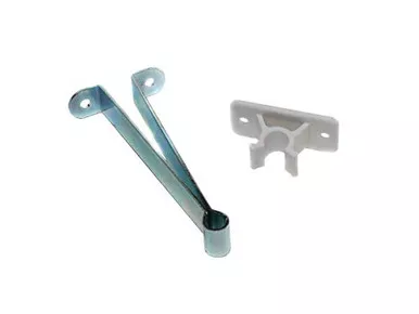 RV Designer E267 Door Holder, Metal with Plastic Clip, 4 Inch