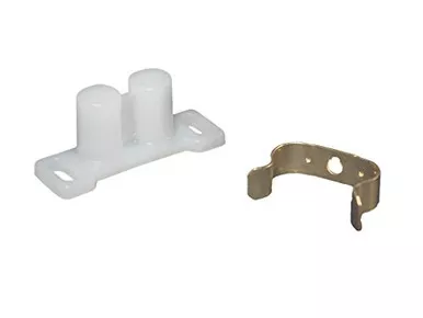 RV Designer H215 Barrel Catch with Metal Clip, 6 Pack, Cabinet Hardware
