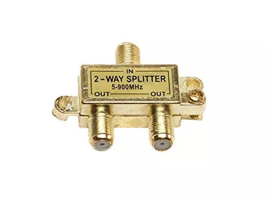RV Designer T189 2 Way Splitter In-Line Coaxial Cable Connector