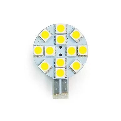 RV Lighting WG4-CW12 Eco-LED Cold White LED 921 Disk Bulb T10 Connector