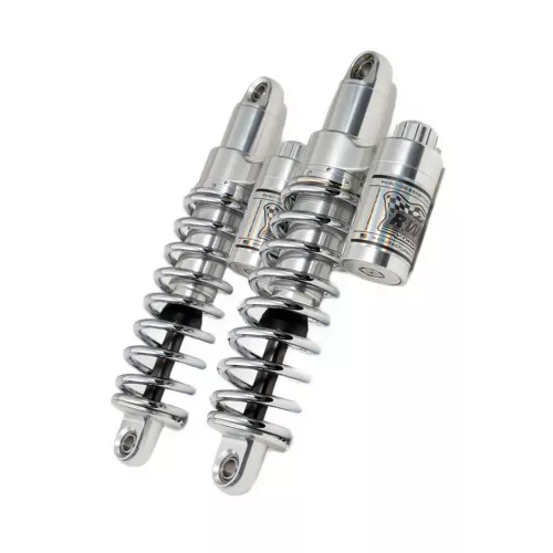 RWD RS-2 Performance Shocks for 1991-2017 Harley Dyna - Polished / Chrome