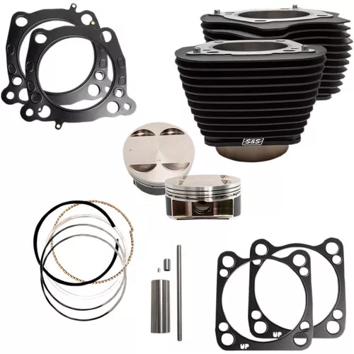 S&S 128" Big Bore Kit for 114" M8 Engines - All Black
