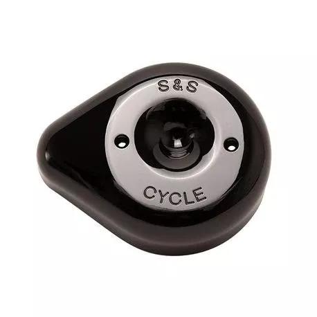 S&S 170-0531 Gloss Black Stealth Teardrop Air Cleaner Cover Harley M8