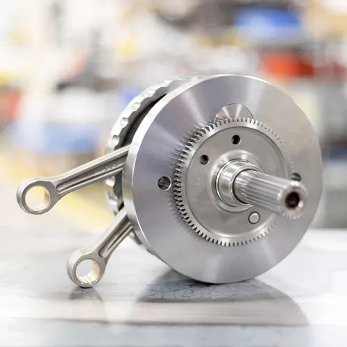 S&S 4-5/8" Stroke Flywheel with Full Width Rods and balancer gear for Harley M8