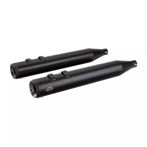 S&S 4" Grand National Slip-On Exhaust Mufflers for 1995-2016 Harley Touring - Black