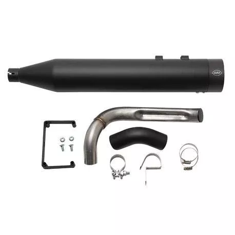 S&S 550-0830 Shadow Ghost Pipe For Sidewinder 2-1 Black 95-08 Harley FL Touring