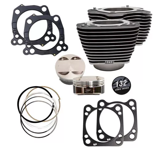 S&S Cycle 132" Big Bore Kit 4.5" Stroke for 114"/117" Harley M8 Models