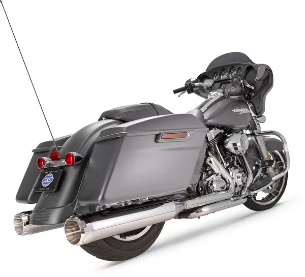 S&S Cycle 4-1/2″ MK45 Performance Mufflers – Chrome Thruster