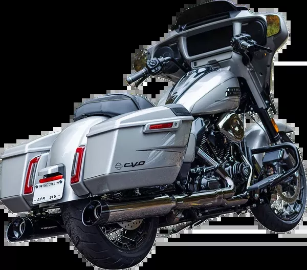 S&S Cycle 4-1/2″ MK45 Performance Slip-On Mufflers – Lava Chrome – 50-State