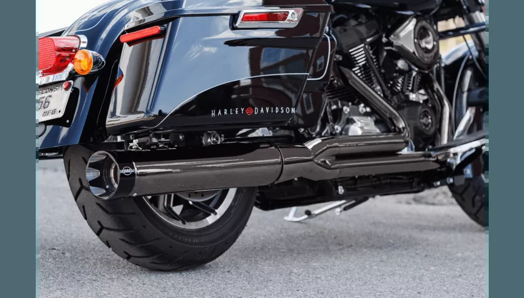 S&S Cycle 50 State 2-into-1 Sidewinder Exhaust System for '17-23 Harley Davidson Touring Models - Lava Chrome