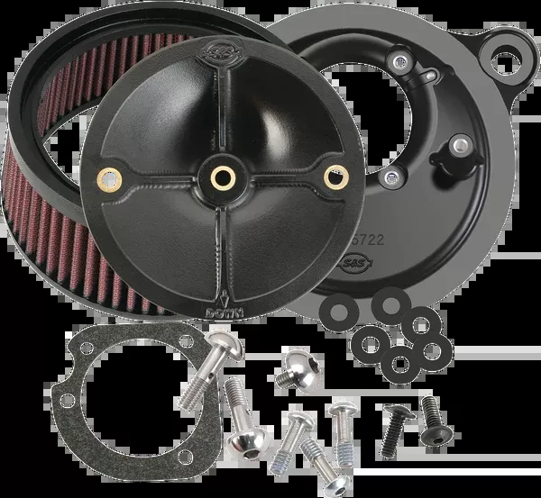 S&S Cycle Super Stock™ Stealth Air Cleaner Kit – Black