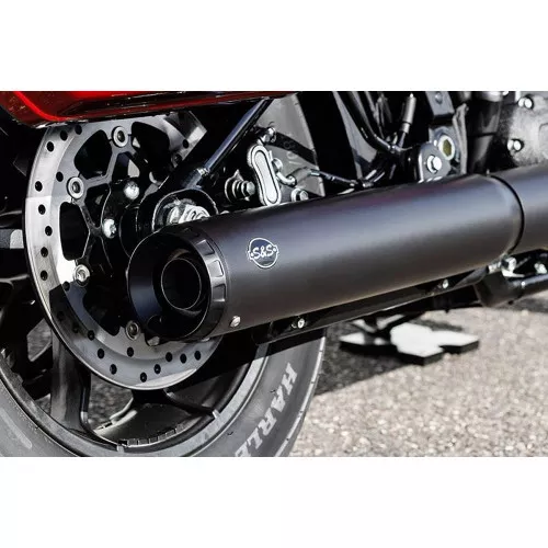 S&S Grand National Slip-On Exhaust Muffler for 2025-2026 Harley Softail - Black
