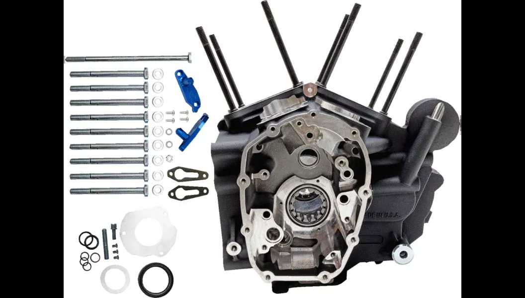 S&S MK Series Engine Case 4 Harley 17-23 M8 Touring Models