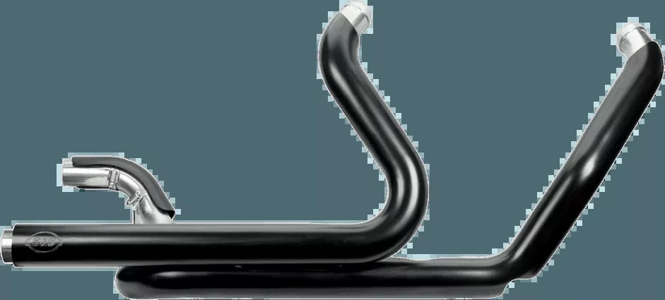 S&S Power Tune Dual Headpipes for '17-Up Harley Davidson Touring Models - Black