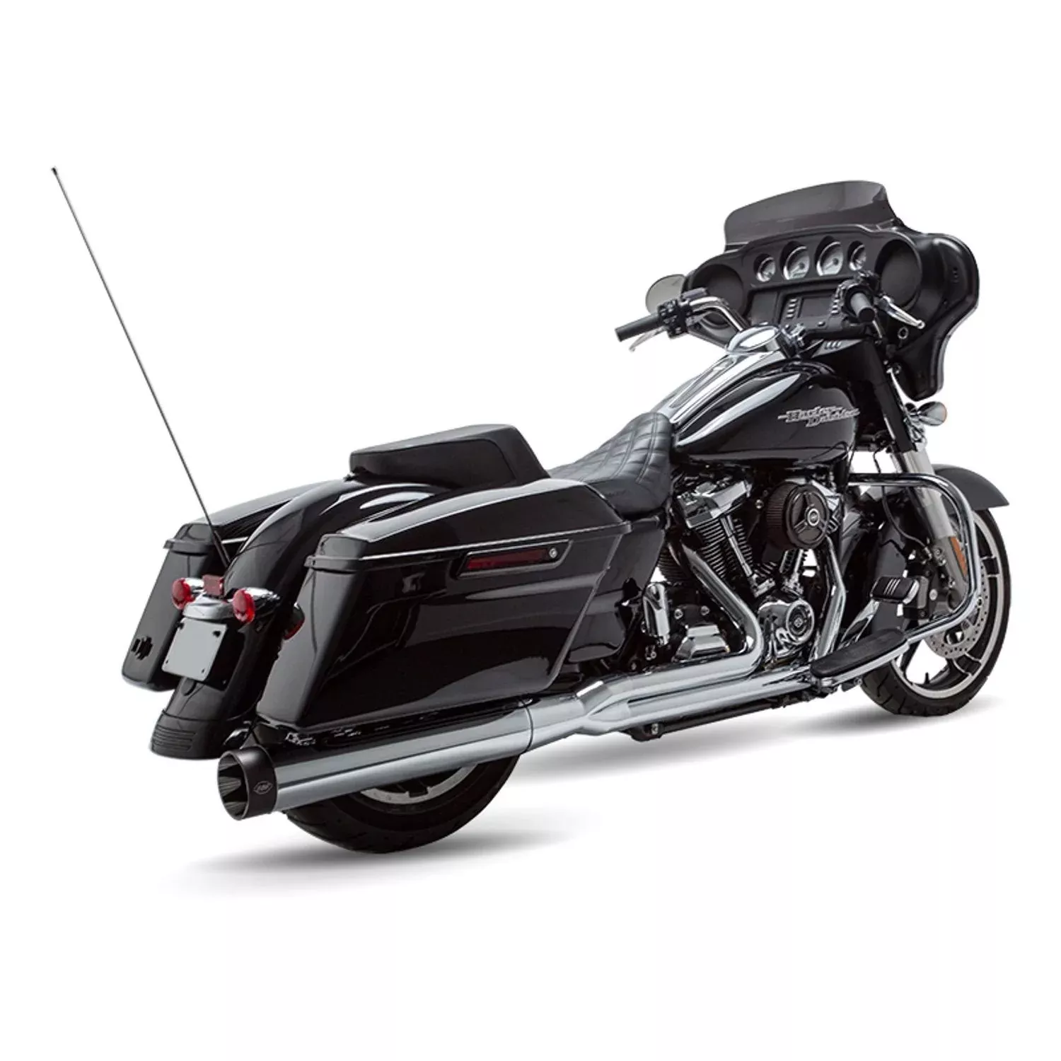 S&S Sidewinder Chrome 2 Into 1 Full System 50 State Exhaust Harley FLH 07-16