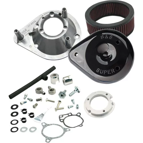 S&S Teardrop Air Cleaner Kit for 2008-2017 Harley FLH/FLTR/FLS - Gloss Black