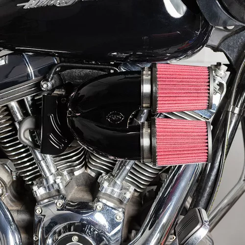 S&S Tuned Induction Air Cleaner Kit for Harley Twin Cam Electronic Throttle - Gloss Black