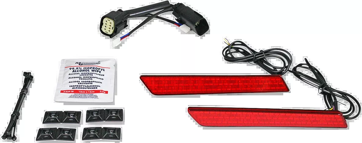 Saddlebag Latch Lights - SS8 - Red