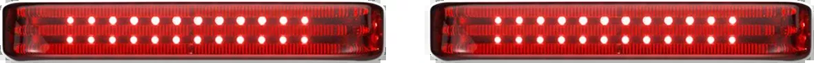 Saddlebag Lights - Chrome/Red