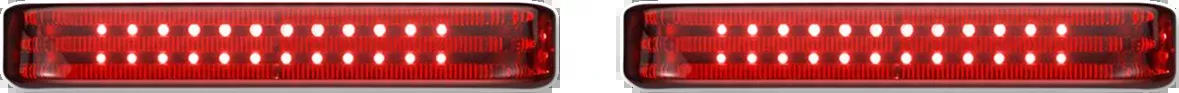 Saddlebag Lights - SS6 - Black/Red