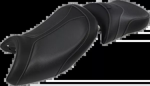 Saddlemen Adventure Tour Seat - Low - Lumbar Backrest - Black - R1200GS '13-'23