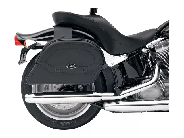 Saddlemen Black Cruisn Throw Over Universal Motorcycle Leather Saddlebags Harley