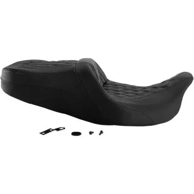 Saddlemen Black Road Sofa LS Diamond Stitch Seat Harley Touring FLH/T 08-23