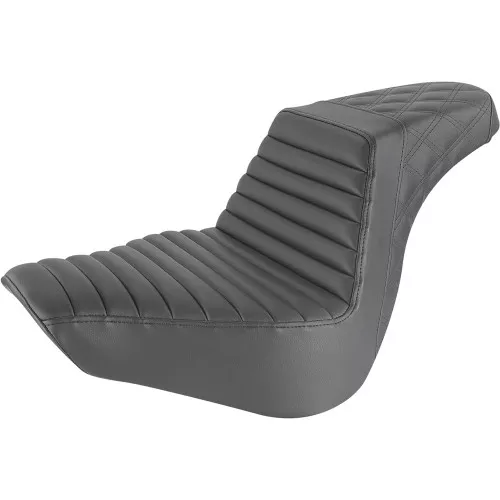 Saddlemen Black Step Up Seat for 2018-2024 Harley Fat Boy - Front TR / Rear LS