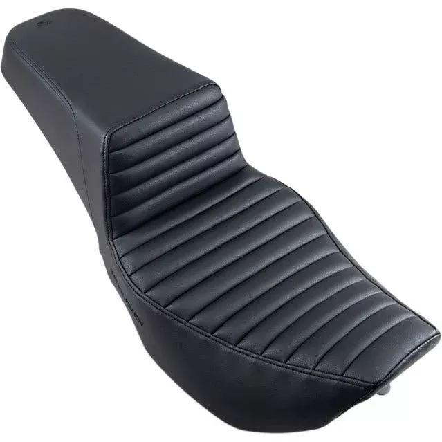 Saddlemen Black TR Pleated GelCore Step-Up Full Seat for Harley 97-07 FLHX FLHR