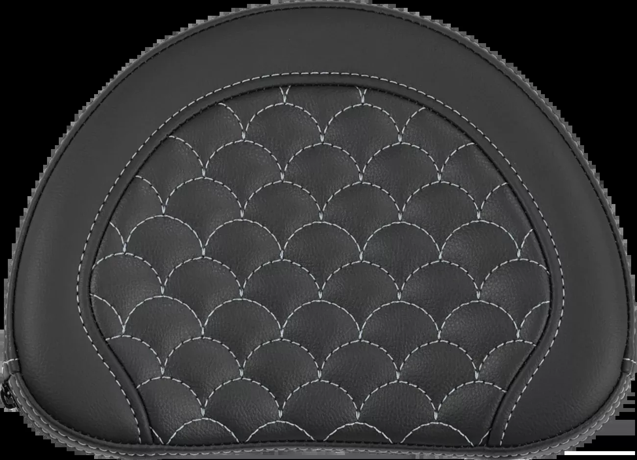 Saddlemen Contoured Sissy Bar Pad - Dragon Scale - Silver Stitch - 2" Thick - 051320905
